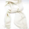Cream Vintage Cashmere Mix Scarf