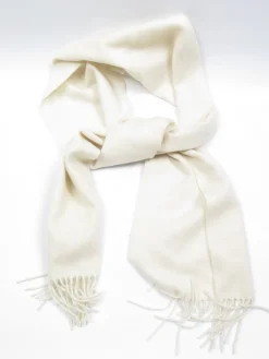 Cream Vintage Cashmere Mix Scarf