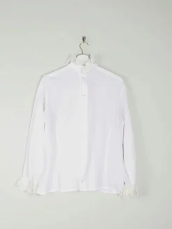 Cream Vintage Romantic Blouse S/M