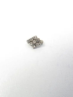 Diamanté Silver Coloured Small Brooch