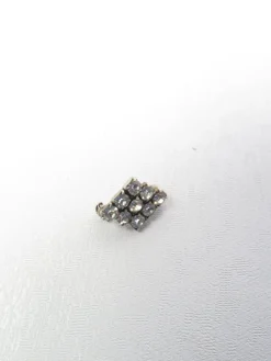 Diamanté Silver Coloured Small Brooch