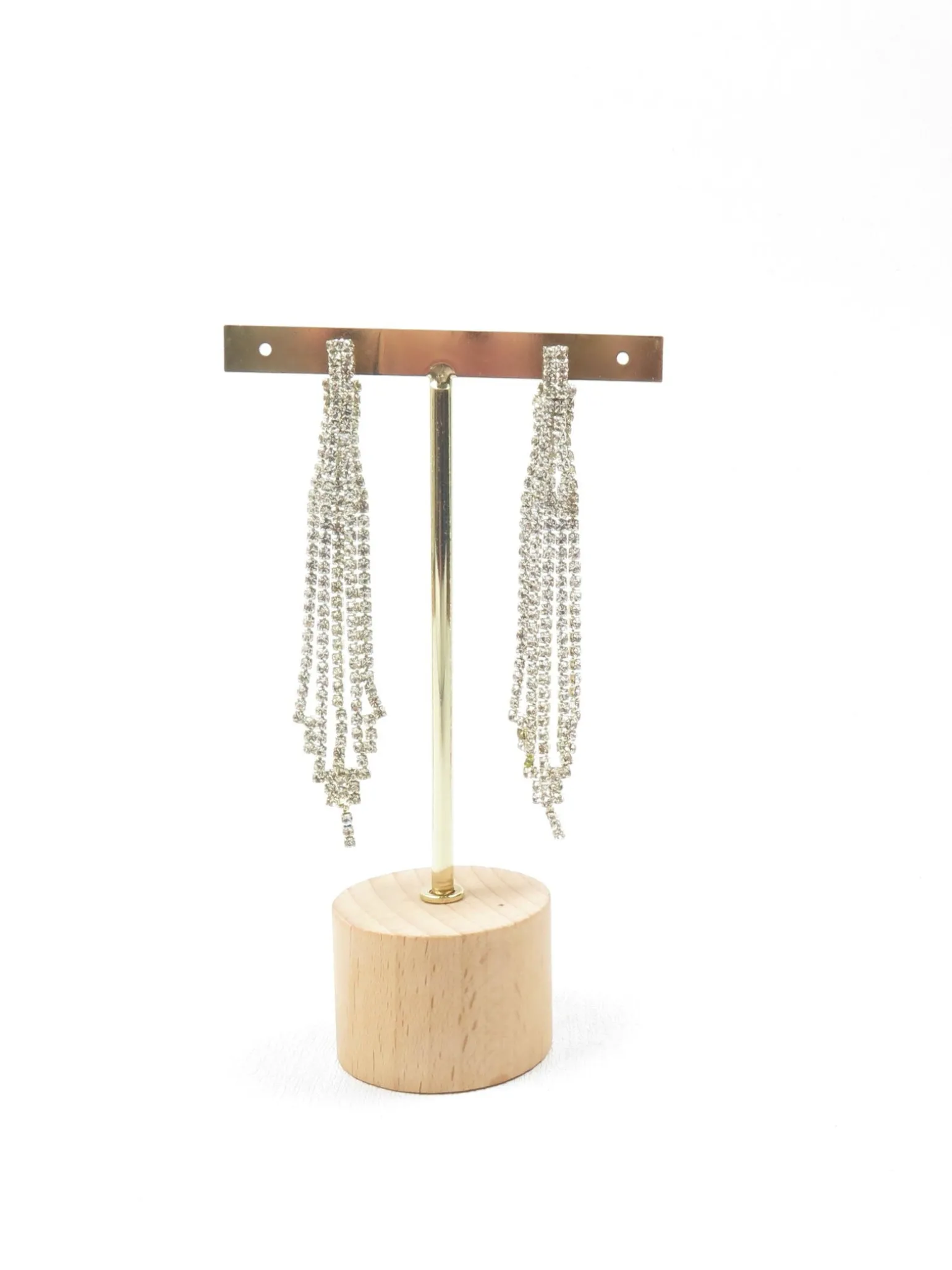 Diamanté Statement Long Earrings New