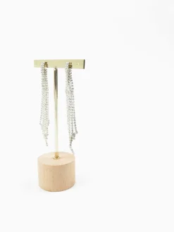 Diamanté Statement Long Earrings New