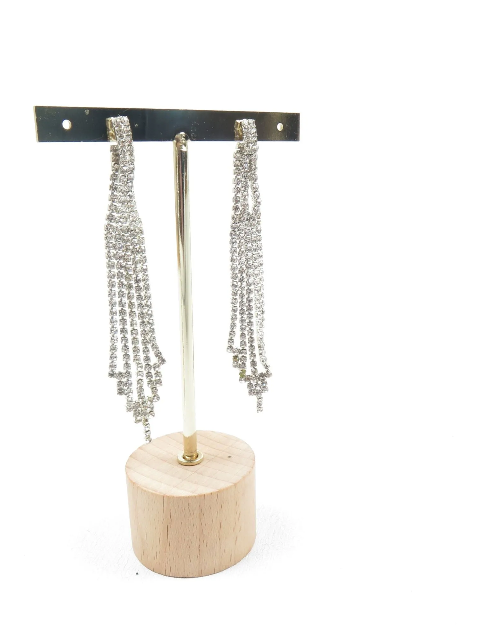 Diamanté Statement Long Earrings New