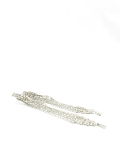 Diamanté Statement Long Earrings New