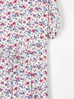 Floral Vintage Midi Button Down Tea Dress M/L