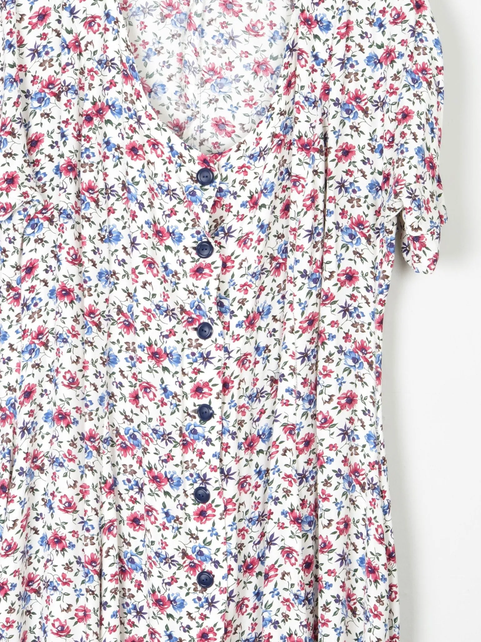 Floral Vintage Midi Button Down Tea Dress M/L