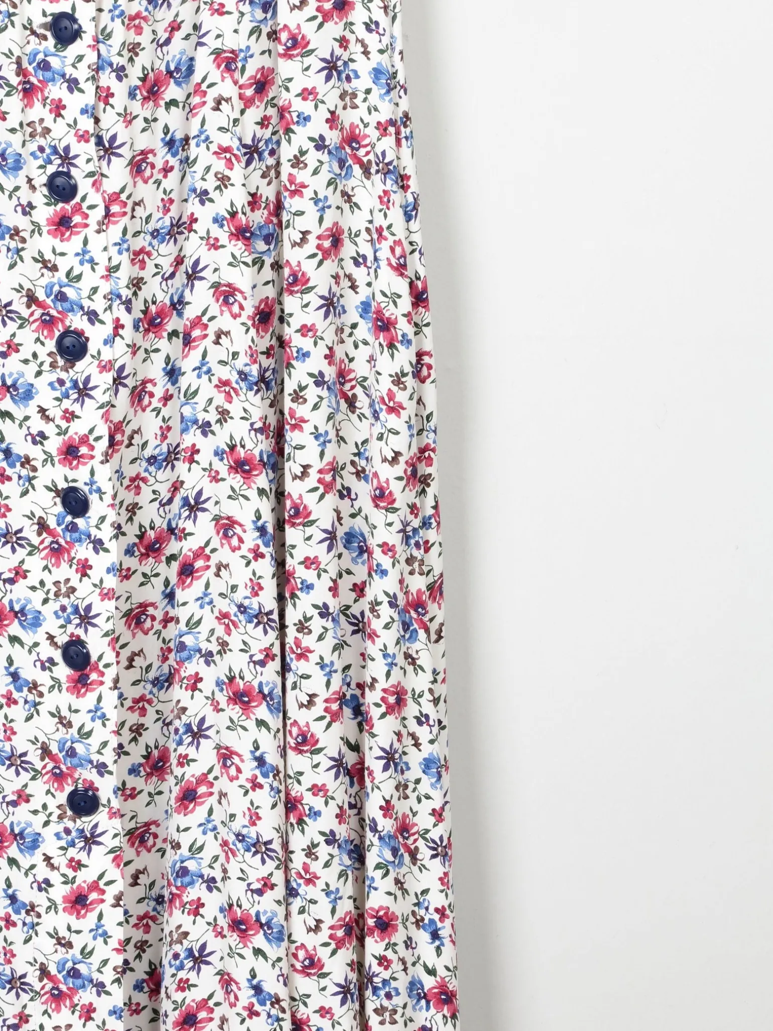 Floral Vintage Midi Button Down Tea Dress M/L