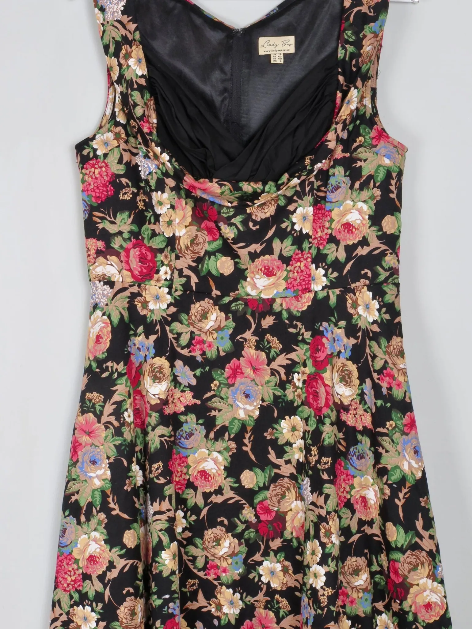 Floral Vintage 1950s Style Dress 14