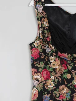 Floral Vintage 1950s Style Dress 14