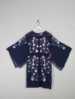 Frock & Frill Navy Embroidered Dress 10