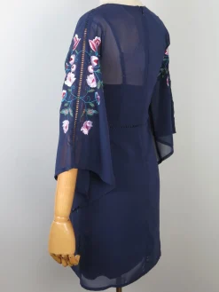 Frock & Frill Navy Embroidered Dress 10