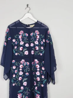 Frock & Frill Navy Embroidered Dress 10