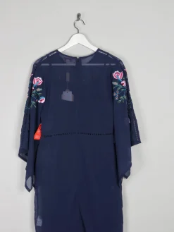 Frock & Frill Navy Embroidered Dress 10