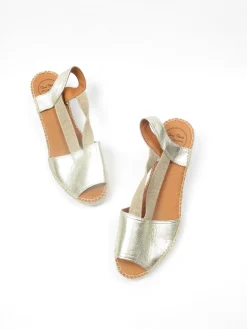 Gold Vintage Style Espadrilles 41/8