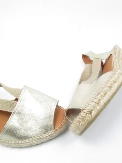 Gold Vintage Style Espadrilles 41/8