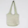 Green Vintage Crochet Cotton Shoulder Bag