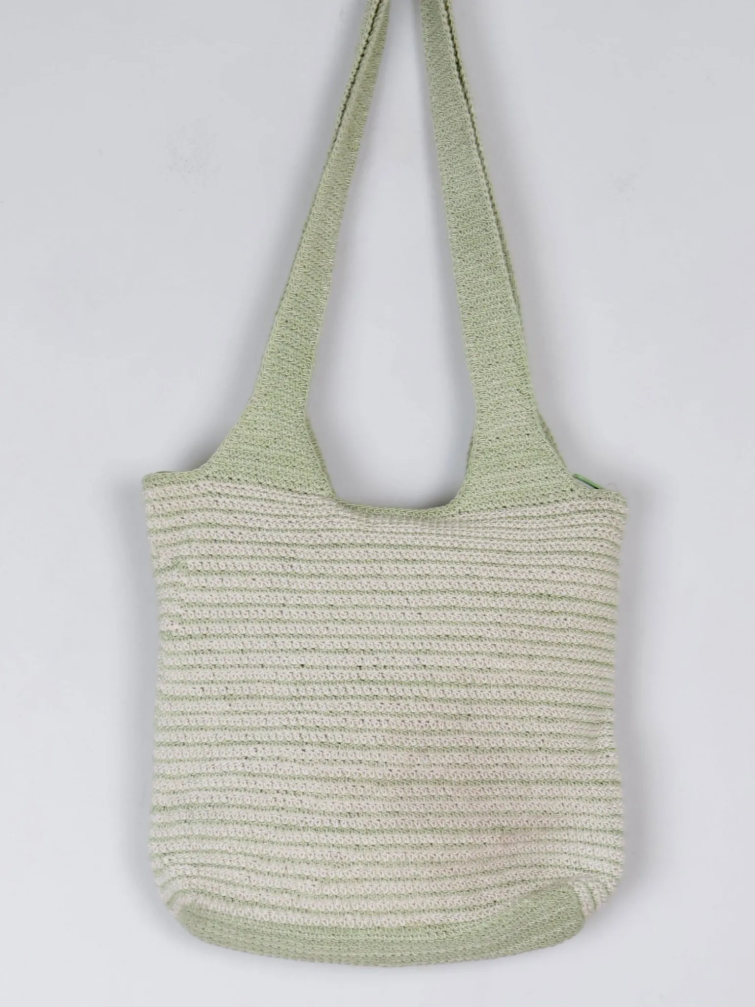 Green Vintage Crochet Cotton Shoulder Bag