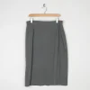 Green Vintage Jacques Vert Wool Pencil Skirt 12/14