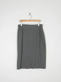 Green Vintage Jacques Vert Wool Pencil Skirt 12/14