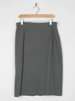 Green Vintage Jacques Vert Wool Pencil Skirt 12/14
