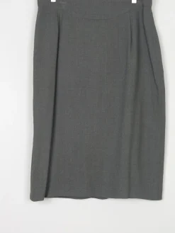 Green Vintage Jacques Vert Wool Pencil Skirt 12/14