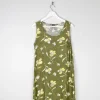 Green Vintage Printed Shift Dress 10/12