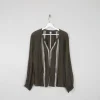 Green Vintage Style Folk Blouse L