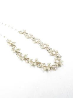 Grey & Silver Paste Vintage Style Necklace