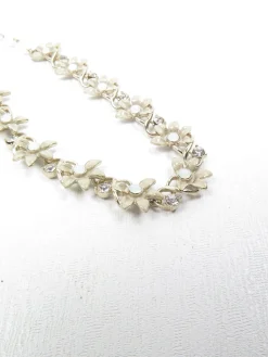 Grey & Silver Paste Vintage Style Necklace