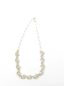 Grey & Silver Paste Vintage Style Necklace