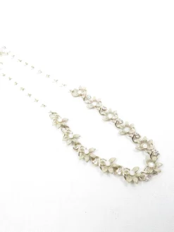 Grey & Silver Paste Vintage Style Necklace