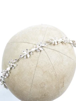 Hair Vine Silver Floral & Pearl