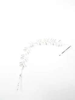 Hair Vine Silver Leaf Vintage Style Bridal Headpiece