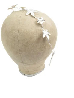 Hair Vine Silver Leaf Vintage Style Bridal Headpiece