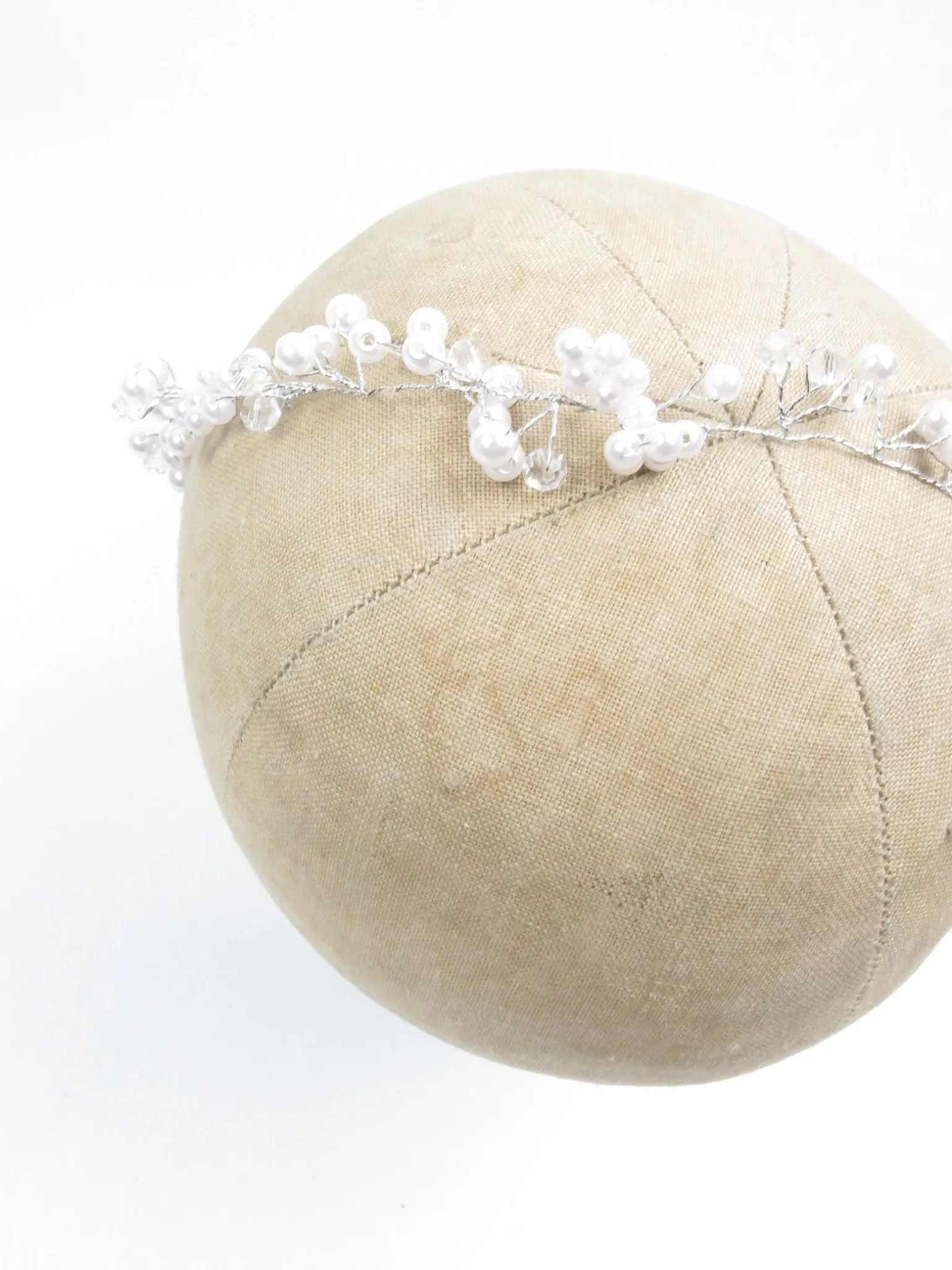 Hair Vine With Pearl Beads Bridal