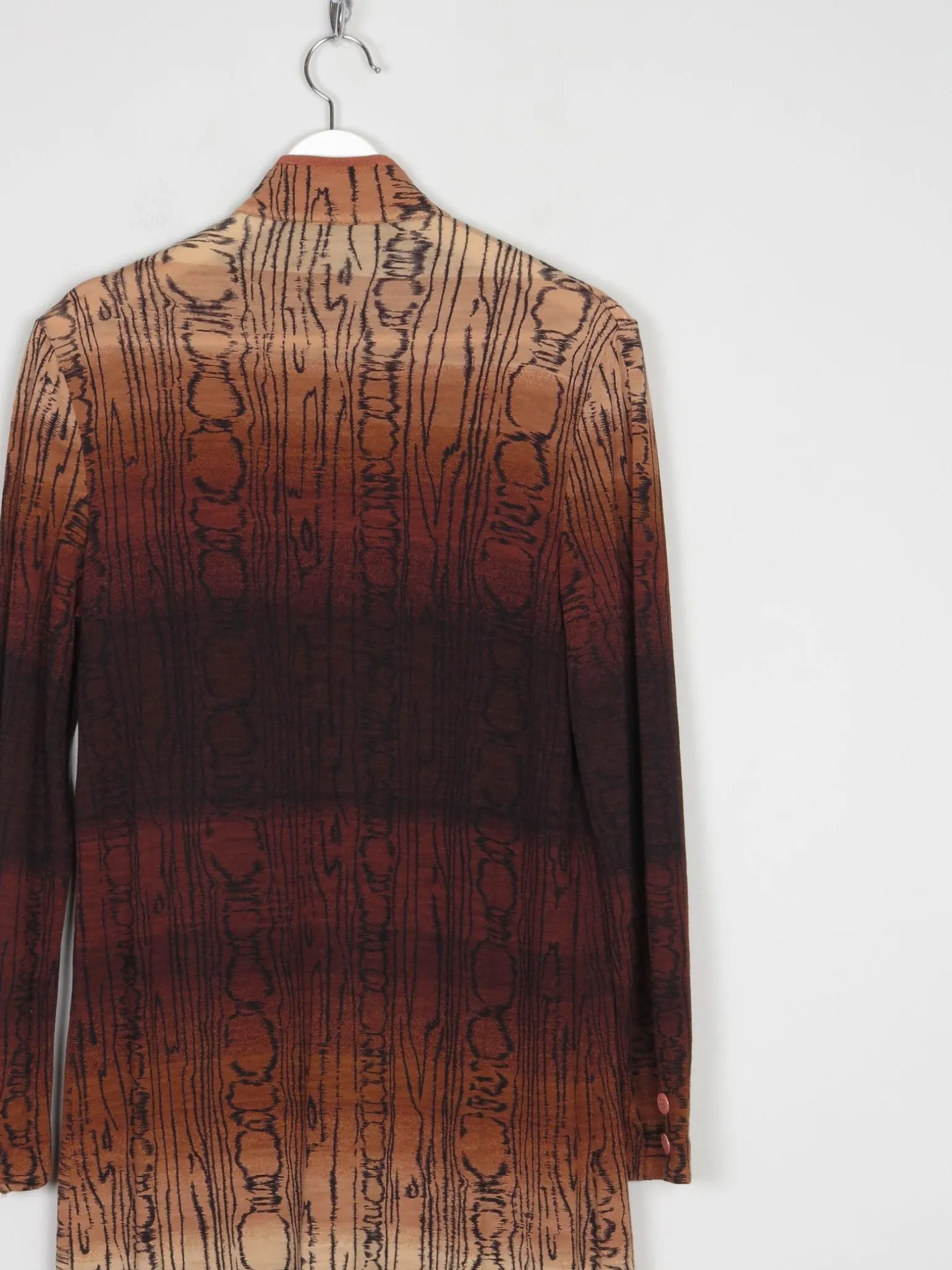 Italian Vintage 1970s Dress With Rust/ Brown Tones 8/10