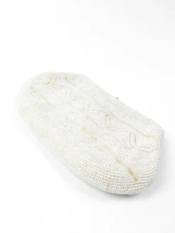Ivory Vintage Beaded Clutch Bag