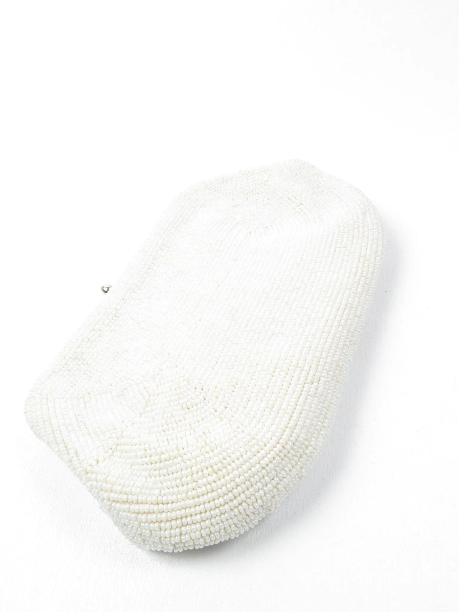 Ivory Vintage Beaded Clutch Bag