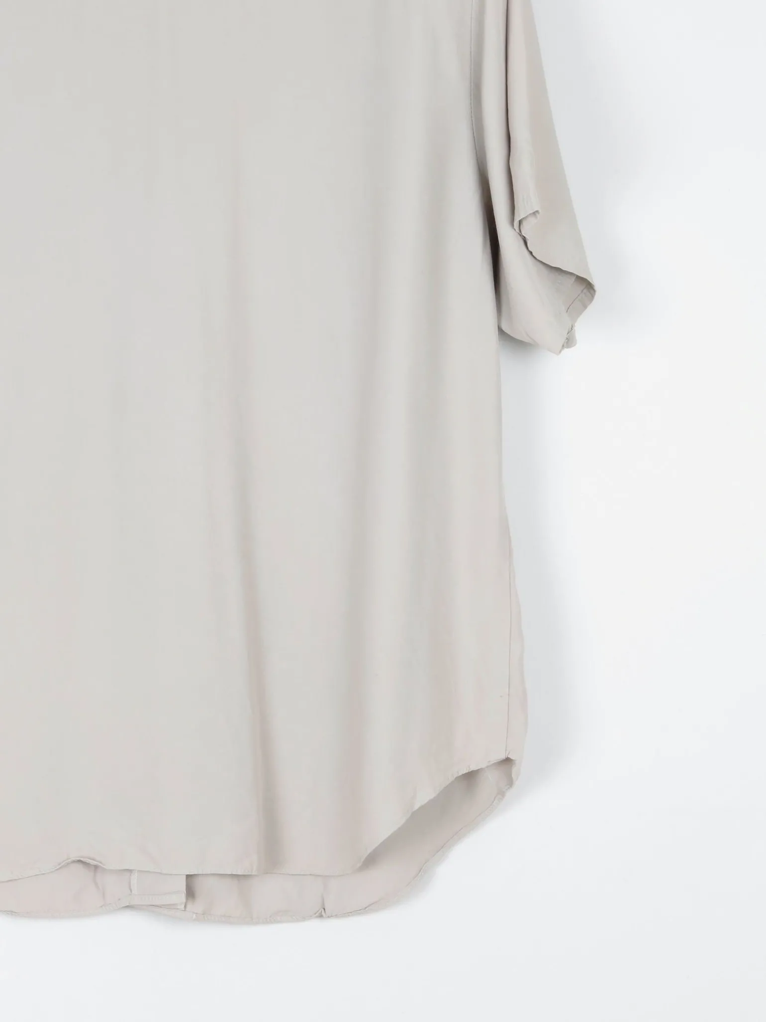 Khaki Vintage Short Sleeved Shirt Blouse S/M