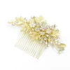 Large Gold & Diamanté Vintage Style Hair Comb