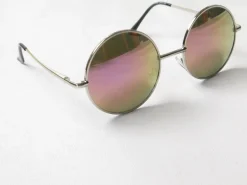 Lennon Round Mirrored Sunglasses