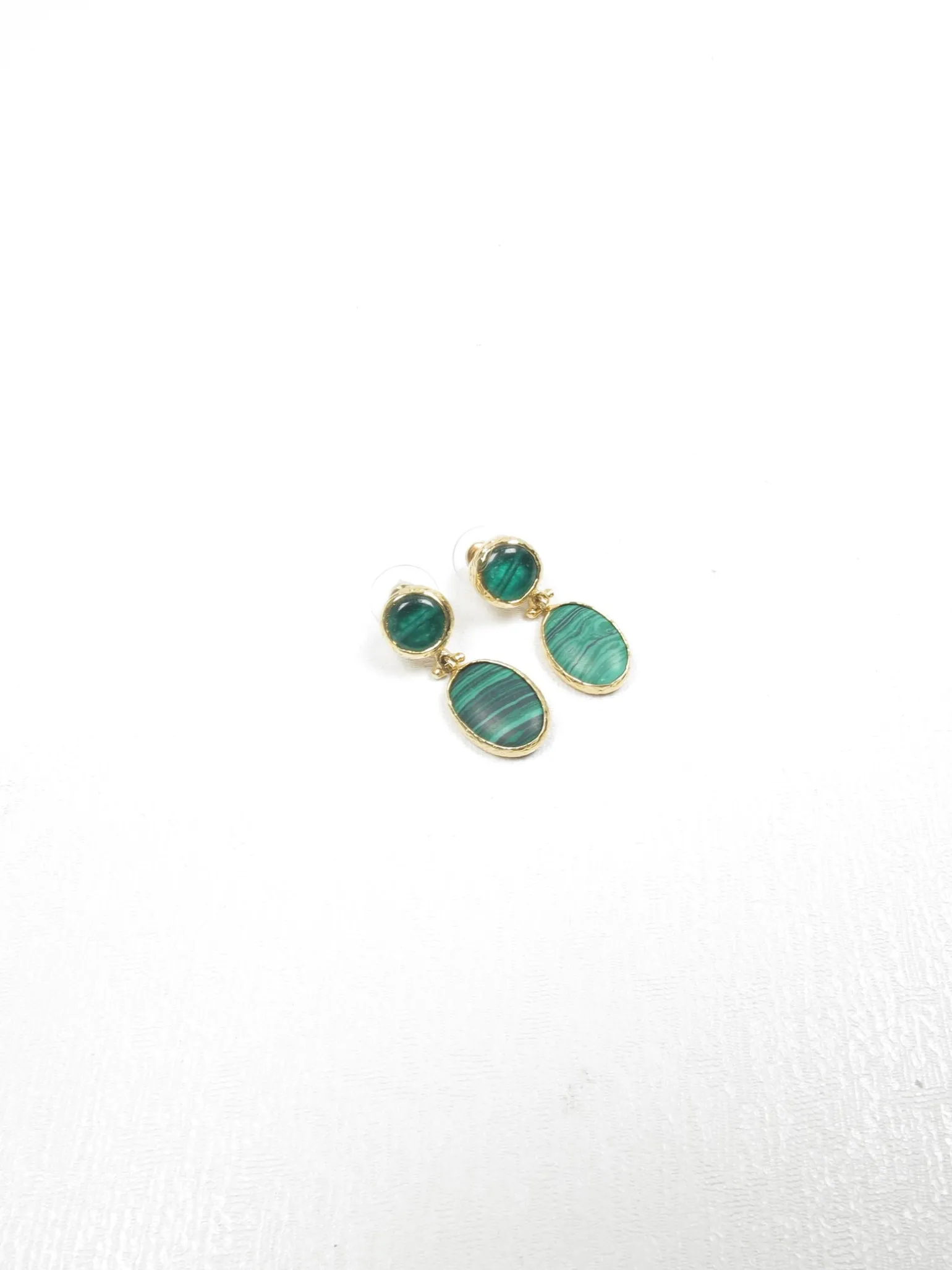 Malachite Teardrop Earrings