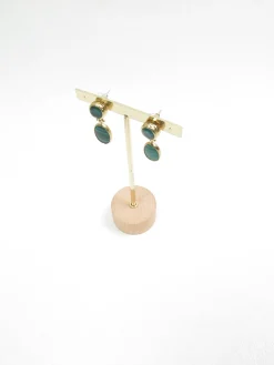 Malachite Teardrop Earrings