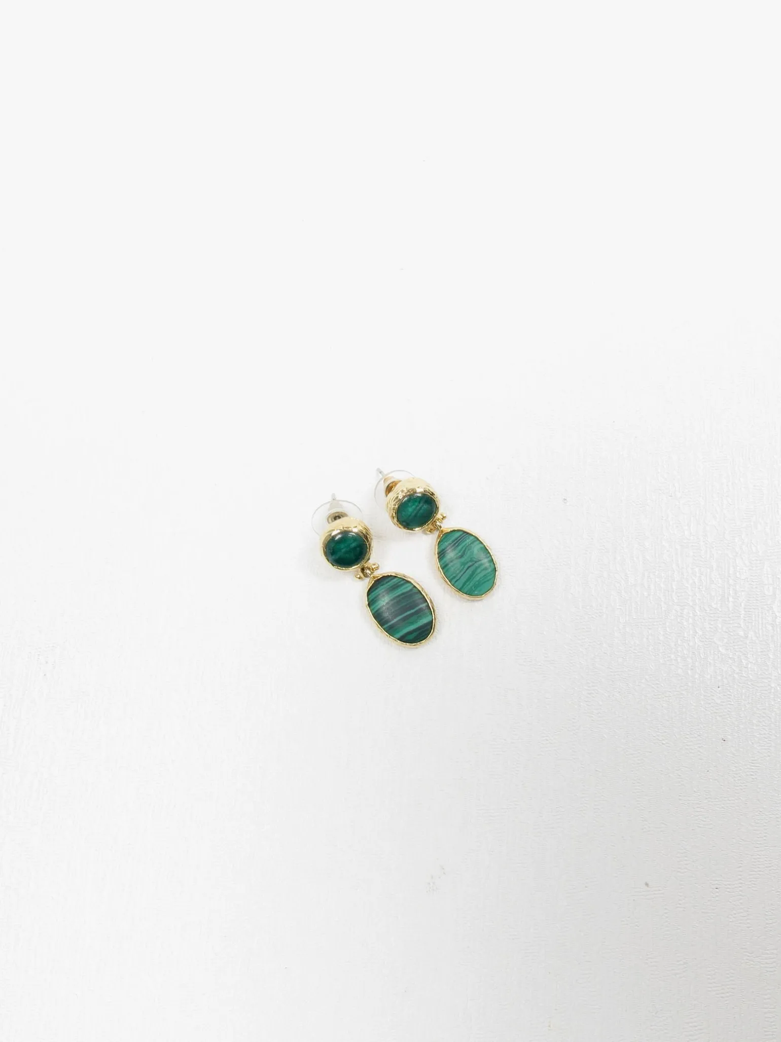 Malachite Teardrop Earrings