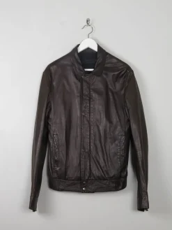 Men's All Saints Brown Leather Jacket S