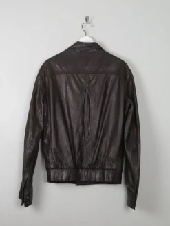 Men's All Saints Brown Leather Jacket S