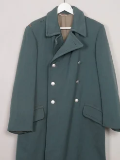 Men's Aqua Green Military Coat 42