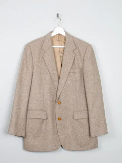 Men's Beige Vintage Tweed Jacket 40/42"