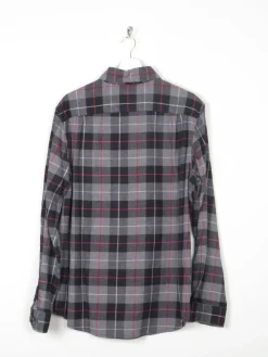 Men's Black & Red Flannel Shirt L